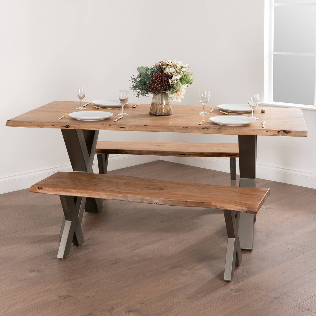 Maison Elegante Live Edge Collection Dining Table