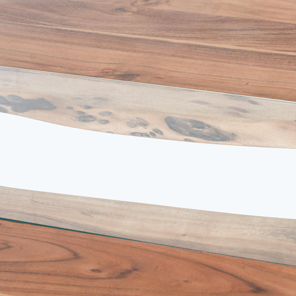 Maison Elegante Live Edge Collection River Dining Table
