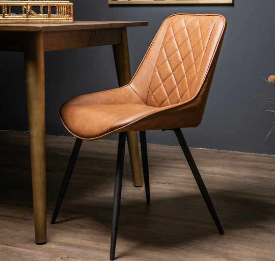 Maison Elegante Oslo Tan Dining Chair
