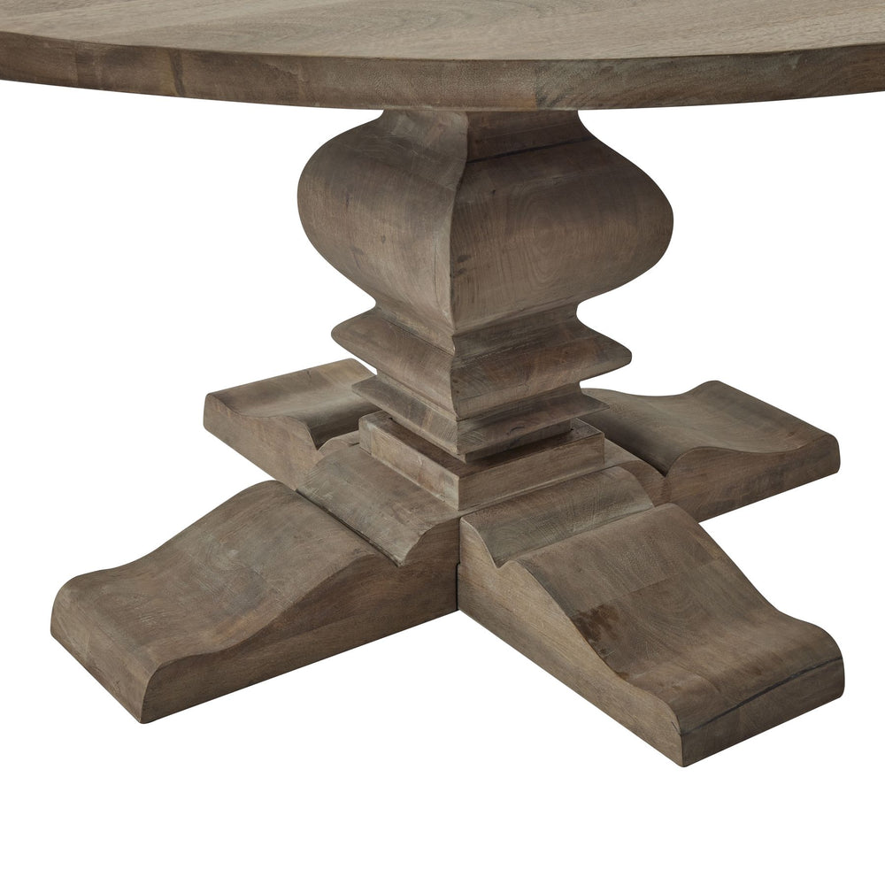 Maison Elegante Copgrove Collection Round Pedestal Dining Table