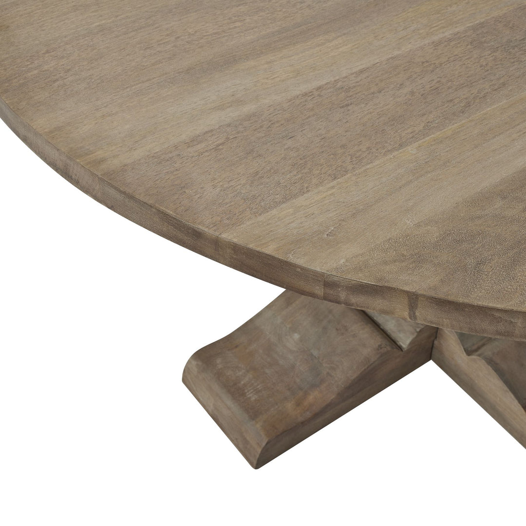 Maison Elegante Copgrove Collection Round Pedestal Dining Table