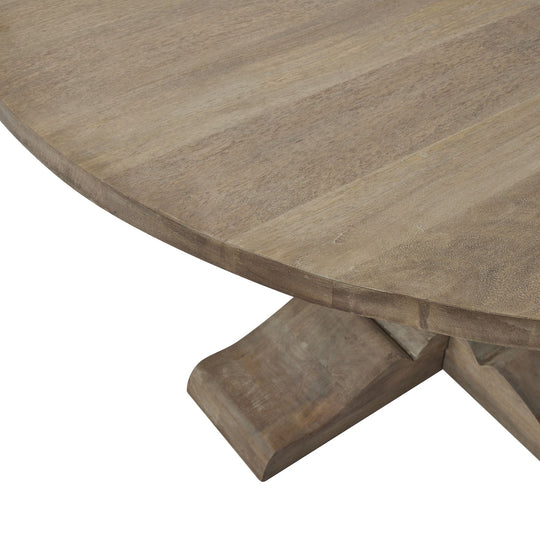 Maison Elegante Copgrove Collection Round Pedestal Dining Table