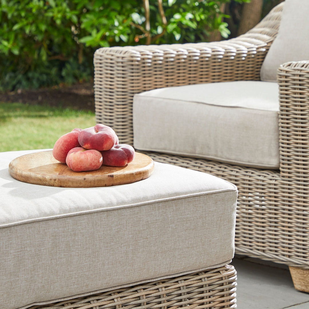 Maison Elegante Capri Collection Outdoor Footstool
