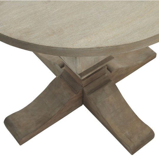 Maison Elegante Copgrove Collection Pedestal Side Table