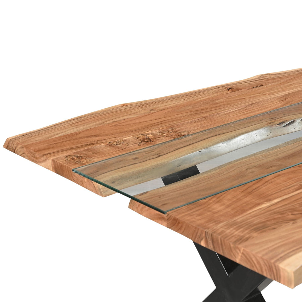 Maison Elegante Live Edge Collection Large River Dining Table