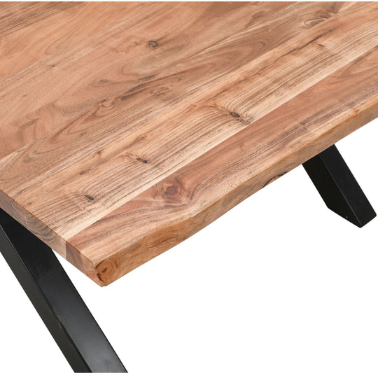 Maison Elegante Live Edge Collection Large Square Dining Table