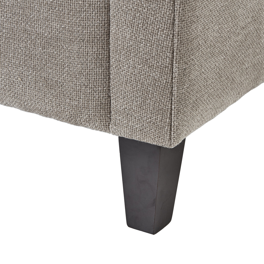 Maison Elegante Vesper Taupe Cushion Back Snuggle Chair