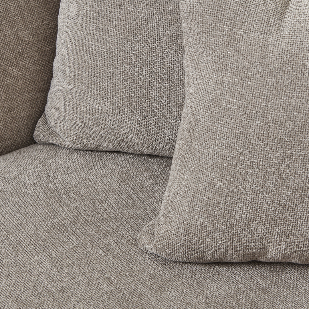 Maison Elegante Vesper Taupe Cushion Back Snuggle Chair