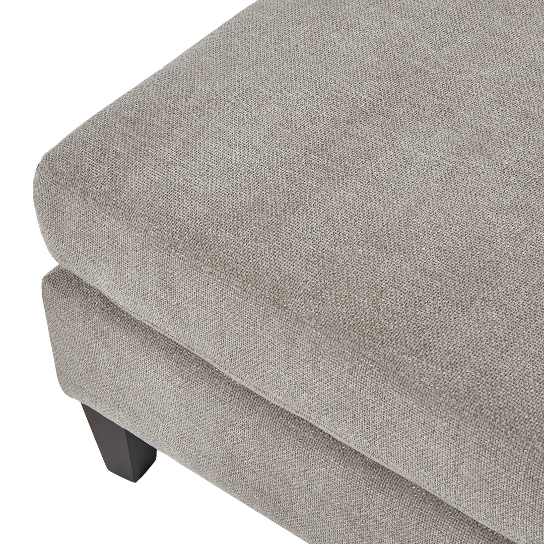 Maison Elegante Vesper Taupe Ottoman Foot Stool