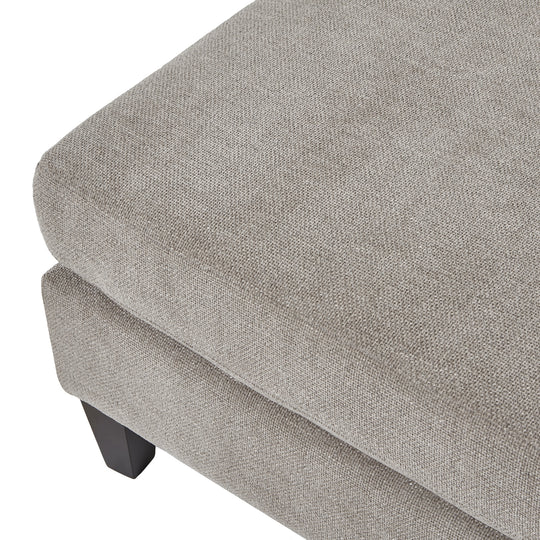 Maison Elegante Vesper Taupe Ottoman Foot Stool