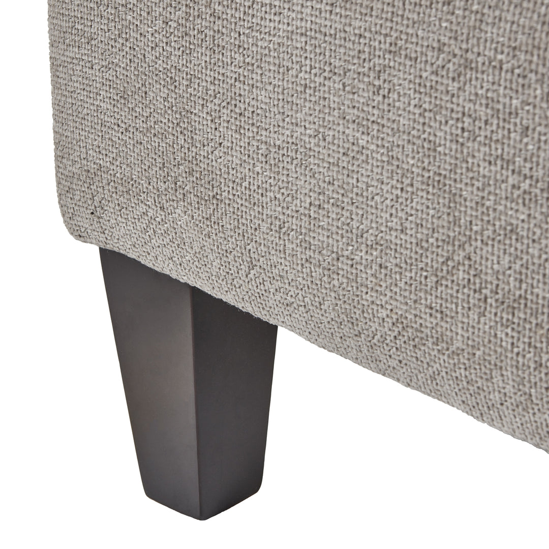Maison Elegante Vesper Taupe Ottoman Foot Stool
