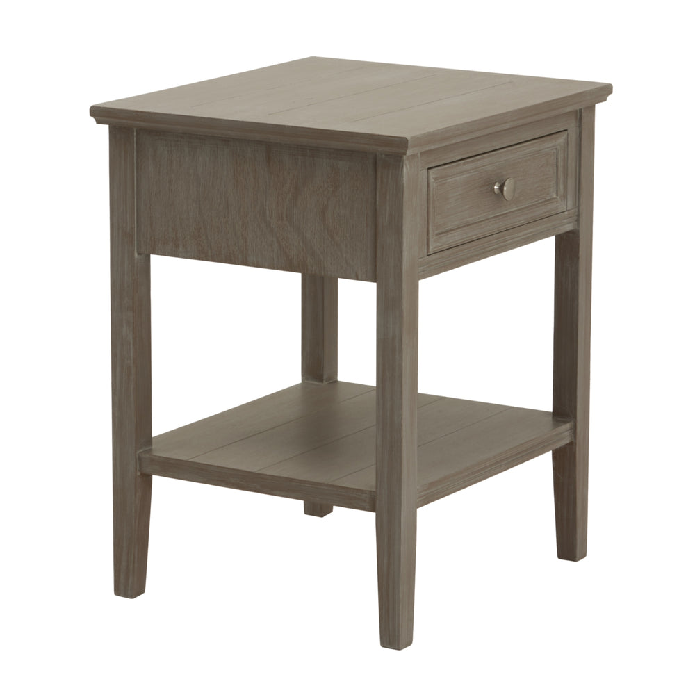 Maison Elegante The Serene Collection One Drawer Side Table