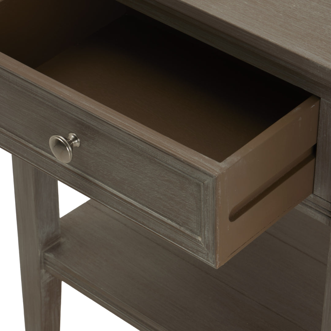 Maison Elegante The Serene Collection One Drawer Side Table