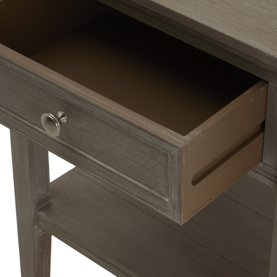 Maison Elegante The Serene Collection One Drawer Side Table