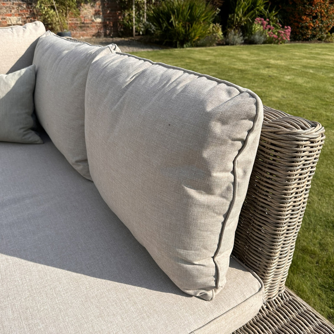 Maison Elegante Capri Collection Outdoor Large Corner And Coffee Table Set