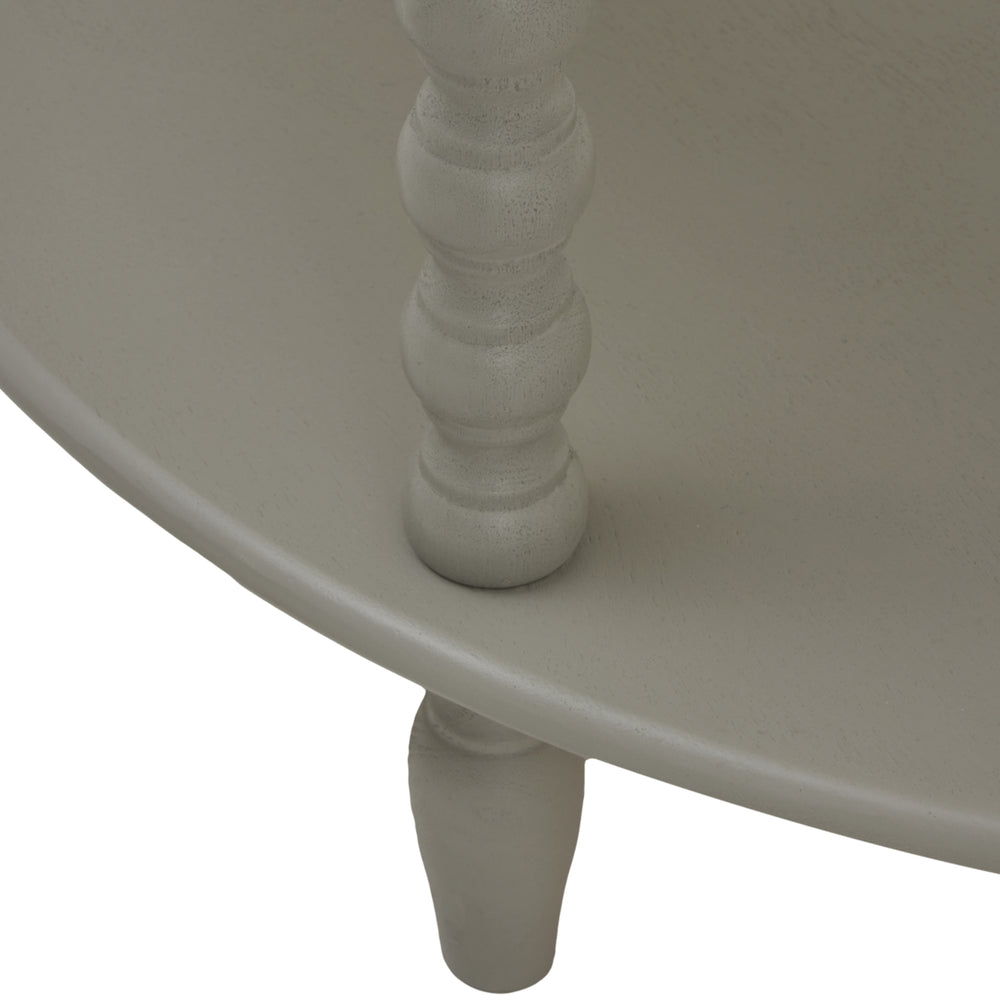 Maison Elegante The Camden Collection Half Moon 3 Tier Table