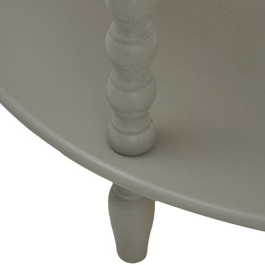 Maison Elegante The Camden Collection Half Moon 3 Tier Table