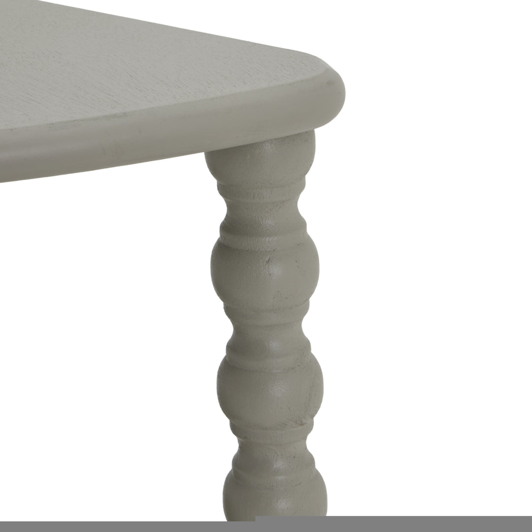 Maison Elegante The Camden Collection Half Moon 3 Tier Table