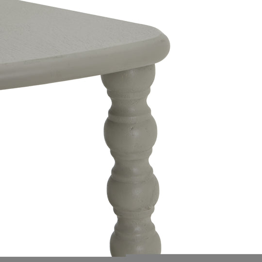 Maison Elegante The Camden Collection Half Moon 3 Tier Table