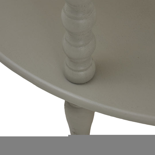 Maison Elegante The Camden Collection Half Moon 3 Tier Table