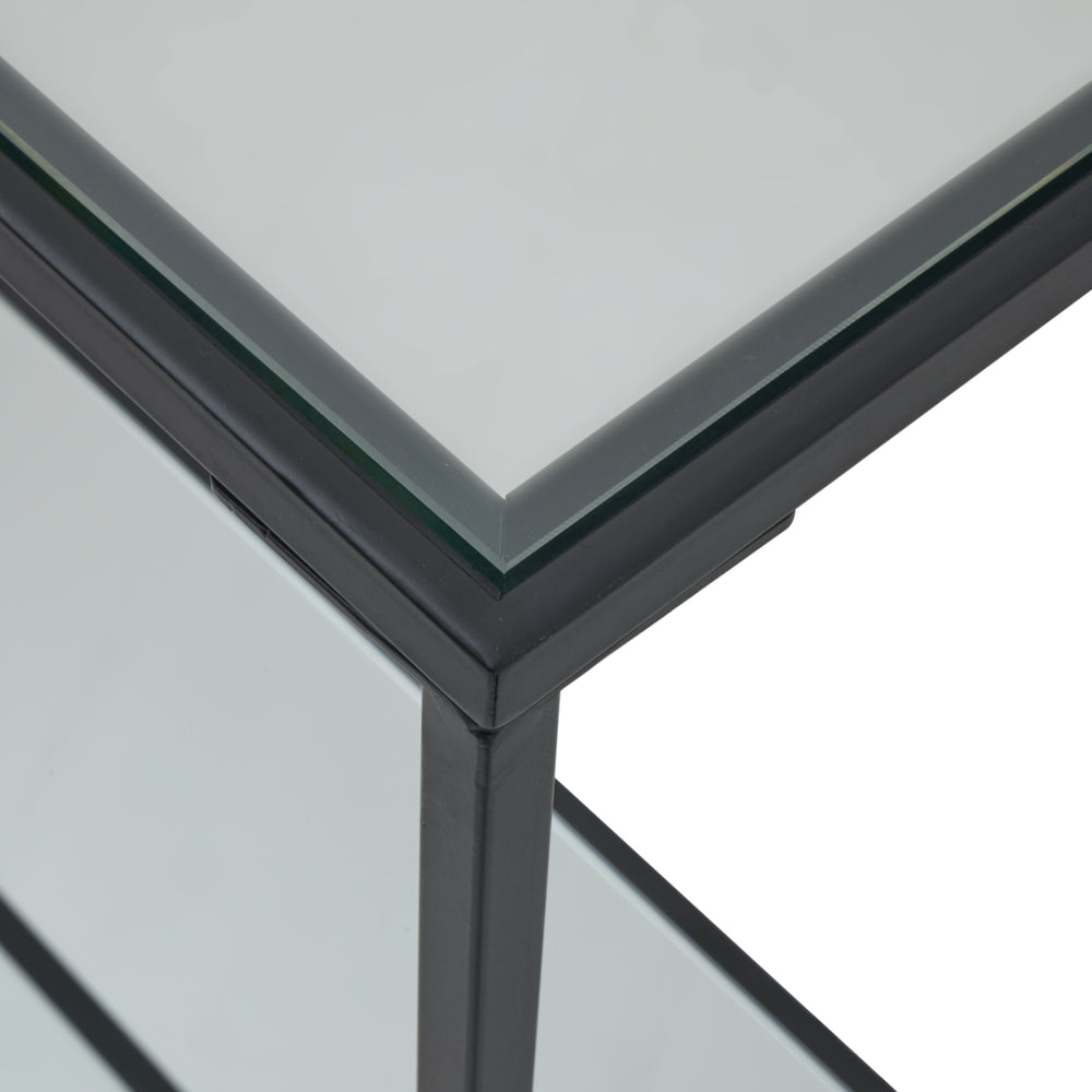 Maison Elegante Lennox Black Framed Console